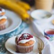 cupcake on white ceramic plate